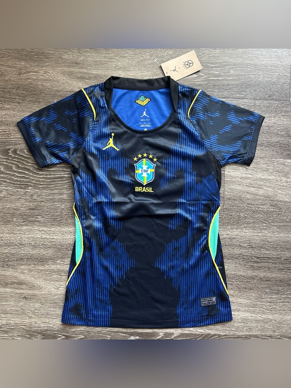 Jordan Brasil CBF Women's Jersey - Blue, Black & Yellow